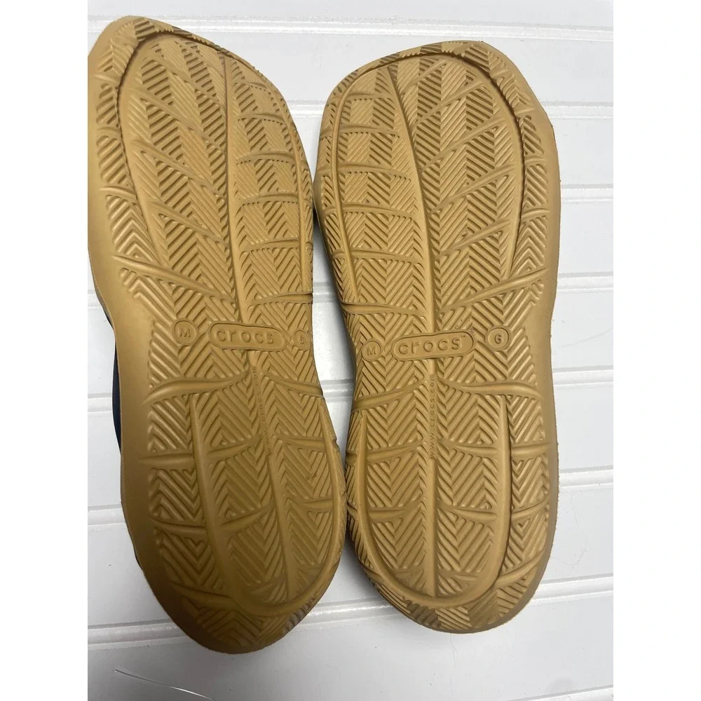 CROCS Swiftwater‎ Mesh Waverunner Navy/Tan Sandal Men's 6